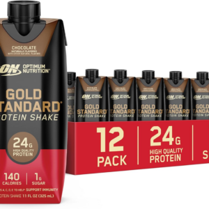 Gold Standard Protein Shake, 24G Protein, Ready to Drink Protein Shake, Gluten Free, Vitamin C for Immune Support, Chocolate, 11 Fl Oz, 12 Count
